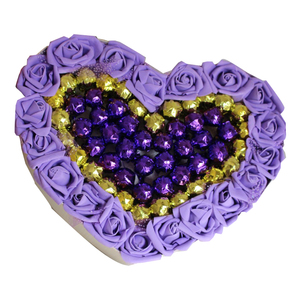 52颗棒棒糖心形玫瑰花礼盒情人节礼品零食生日毕业季礼物