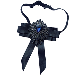 高端PU皮多层复古英伦领结男女通用领结领花衬衫配饰