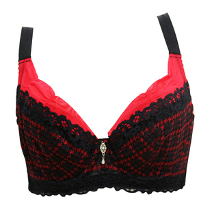 黛丽世家文胸专柜正品聚拢上提全罩薄杯无海绵大胸三扣内衣D6008