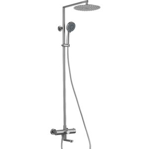 香港域堡 304不锈钢 智能恒温 淋浴柱可升降淋浴花洒龙头套装喷头