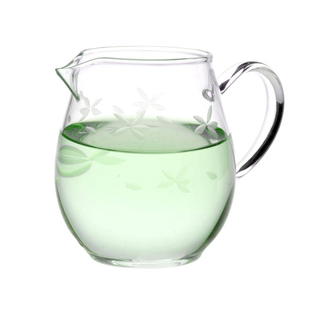 台湾衡连 刻花龙蛋 玻璃茶具 茶海 公道杯 公杯 功夫茶具茶道配件