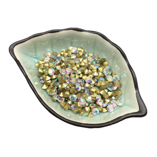 白钻AB钻尖底水钻幻彩钻玻璃钻七彩美甲钻diy钻立体钻1.0至8.0mm