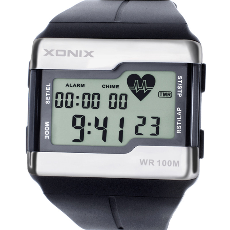 XONIX精准卡路里脉搏运动心跳检测实时无胸带心率防水电子表HRM1
