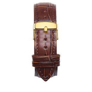 罗宾尼真皮手表带男女牛皮针扣皮表链14|16|18|19|20|21|22mm配件