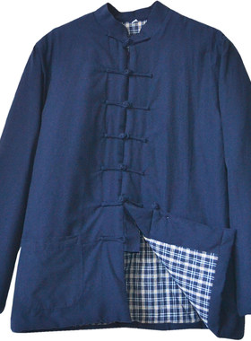 冬季唐装加厚复古居士中国风棉服