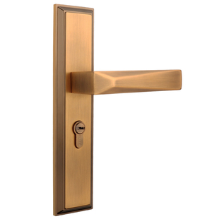 固特旧门换锁卧室内房间门把手门锁通用型木门锁免改孔可调节锁具