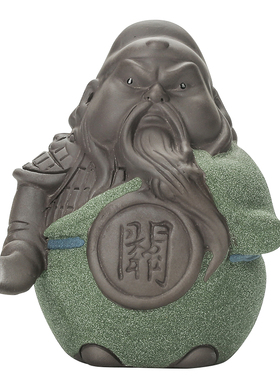 久造紫砂五虎上将关羽历史摆件