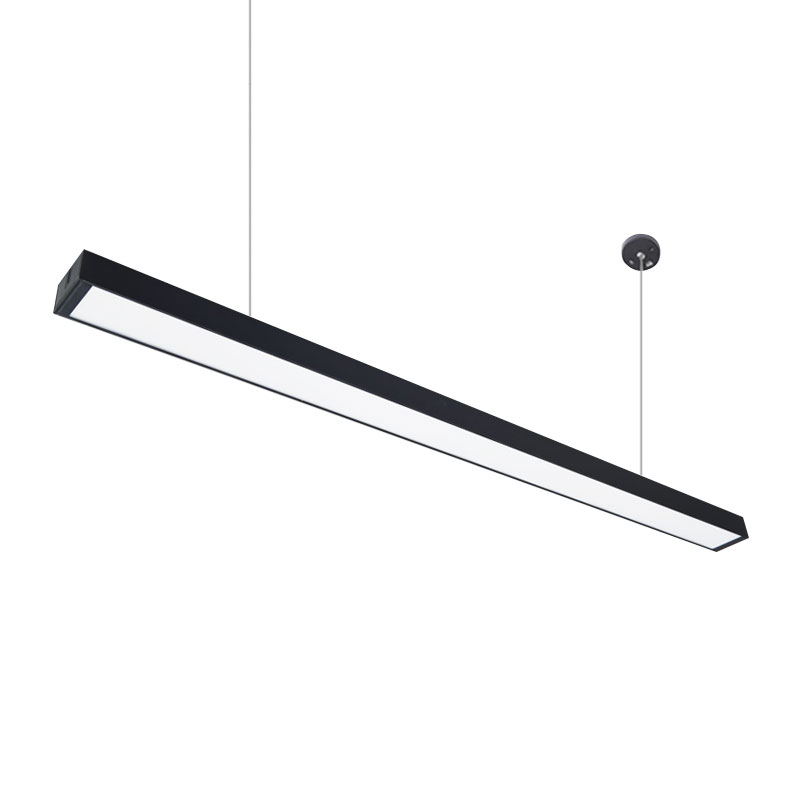 创意LED 办公室工业风造型异形店铺吊灯具拼接铝材线型网咖长条灯