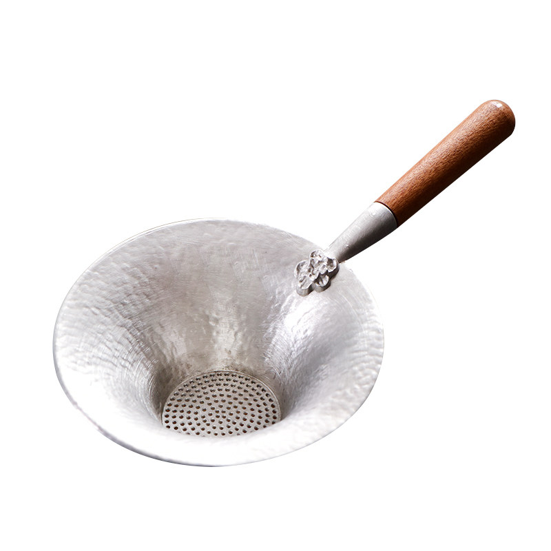 纯锡茶漏茶滤搭配茶道过滤器