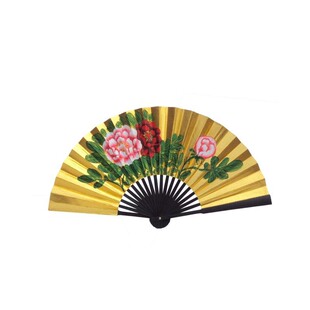 仙宝戏曲专用金扇子中低档泥金扇20骨假糊面戏曲泥金折扇子