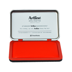 日本旗牌artline印泥金属红色