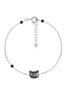 THISNESS原创蝶贝猫咪纯银手链