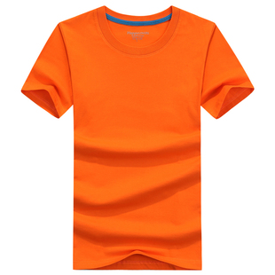 纯棉服务员工作服短袖定制餐饮快餐厅烧烤火锅饭店夏季工装T恤女