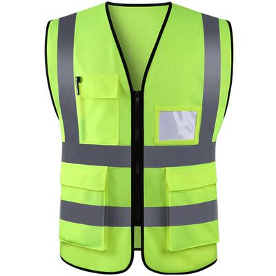 反光背心马甲安全外套荧光黄环卫