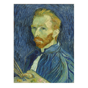 数字油画diy手工填充梵高自画像风景星空星夜手绘水彩涂色油彩画