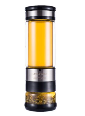 喜客双层玻璃杯茶水分离