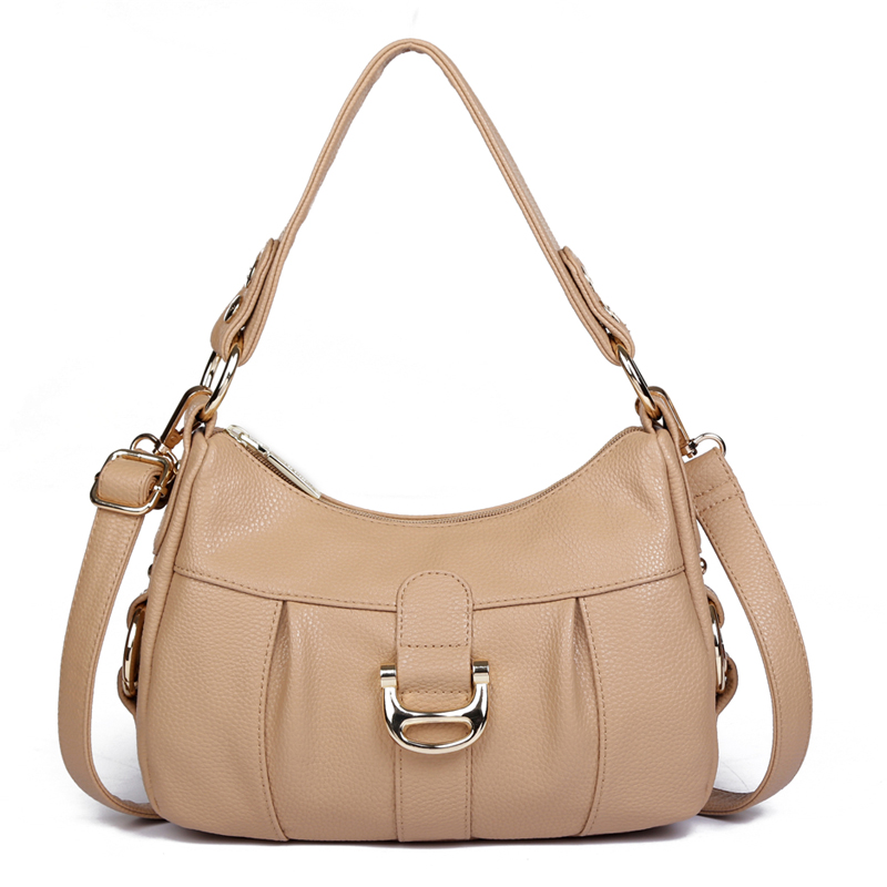 女用手袋休闲漂亮女包包真皮手提包时尚单肩包女款斜挎包纯牛皮包