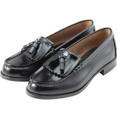 jk真皮学生百搭流苏乐福鞋