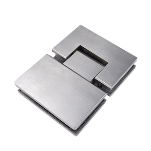 一字型淋浴房配件五金全套平开推拉固定器玻璃隔断304不锈钢配件