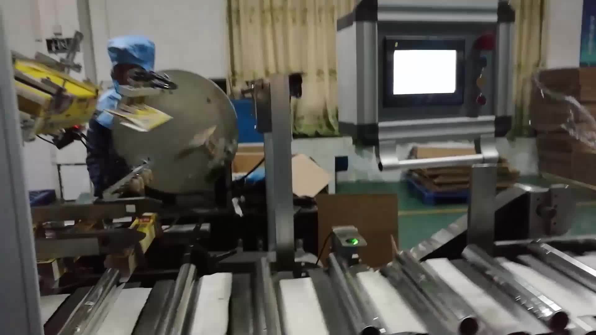 Fully Automatic Aluminium Foil Roll Box Carton Packing Machine