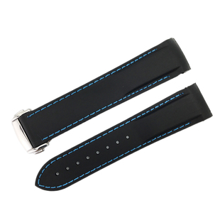 适用欧米茄硅胶橡胶表带海马超霸康卡斯精工劳力士水鬼蛙人19 20