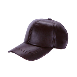超值促销海宁真绵羊皮棒球帽秋冬季男女中性鸭舌帽休闲调节单帽子