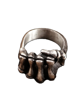 骷髅男女款戒指拳头空楼握拳鬼手