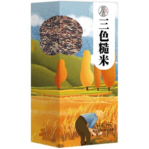 五谷杂粮三色糙米原态禾香