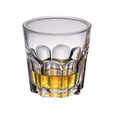 子弹12只套装玻璃一口八角啤酒杯