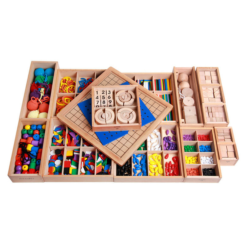 GABE恩物福禄贝尔创意拼板早教具百变积木玩具幼儿园数学思维训练