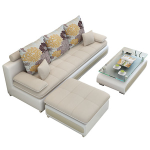 现代简约布艺沙发小户型三人双人可拆洗家居沙发多功能整装组合