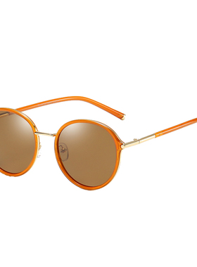 墨镜圆框配近视复古风太阳镜网红