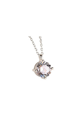 进口莫桑石pt950铂金显钻女短款