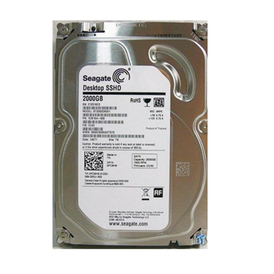 希捷7200转固态混合2T台式机硬盘