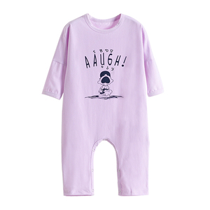 0-4儿童纯棉连体哈衣爬服两用裆 宝宝春秋连身睡衣家居服套头清仓