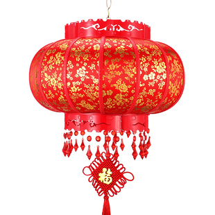 过年大红led旋转灯笼挂饰吊灯阳台中国风户外走马灯装饰春节室内