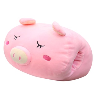 卡通企鹅暖手捂抱枕公仔午休枕头布娃娃睡觉玩偶猪猪毛绒玩具礼物