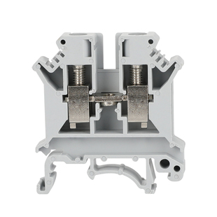 UK6N纯铜件导轨式电压接线端子排6MM平方阻燃不滑丝多种颜色可选