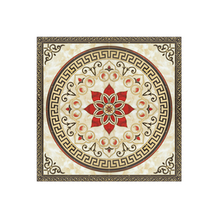 抛晶砖拼图别墅入户玄关拼花地砖客厅餐厅过道酒店电梯仿水刀瓷砖