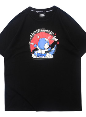 国潮设计短袖T恤LIGHTNINGBEAR
