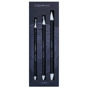 miya米娅3支纸笔素描色粉擦笔美术专业学生用美术生工具绘画专用纸擦笔硬小高光套装全套画材用品新闻纸纸察