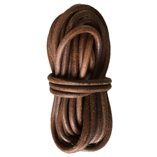 复古做旧圆牛皮绳真皮皮绳圆皮绳偏褐色牛皮绳土黄皮条棕色咖啡