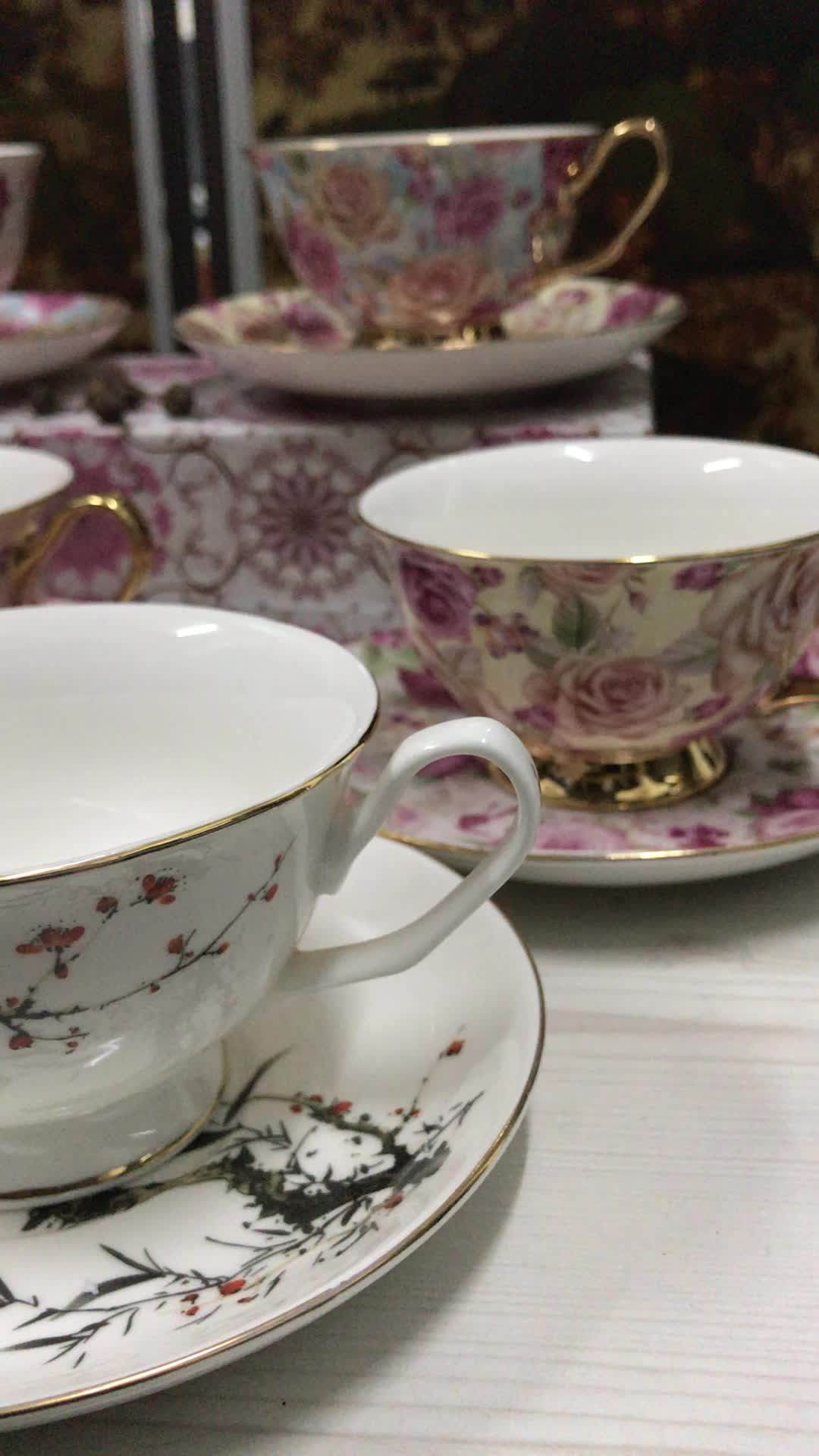 Porcelain Cup And Saucer Coffee Espresso Cup Ceramic Tea Cup And Saucer