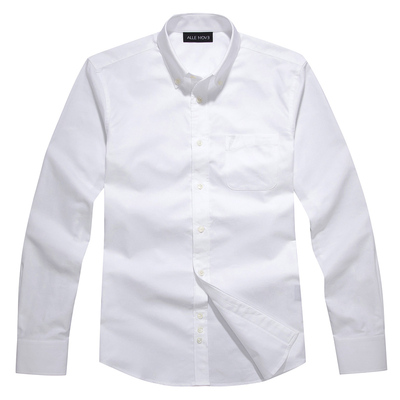 allenove九点西雅图不透白衬衫