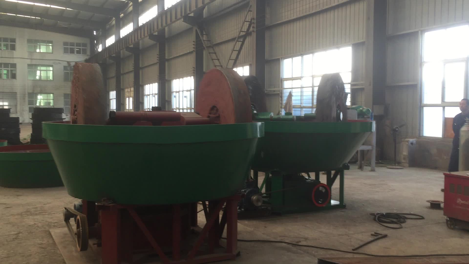 Source SUDAN wet pan mill price/gold extraction machine on