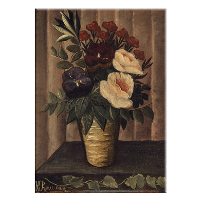 花卉静物亨利卢梭艺术风装饰画