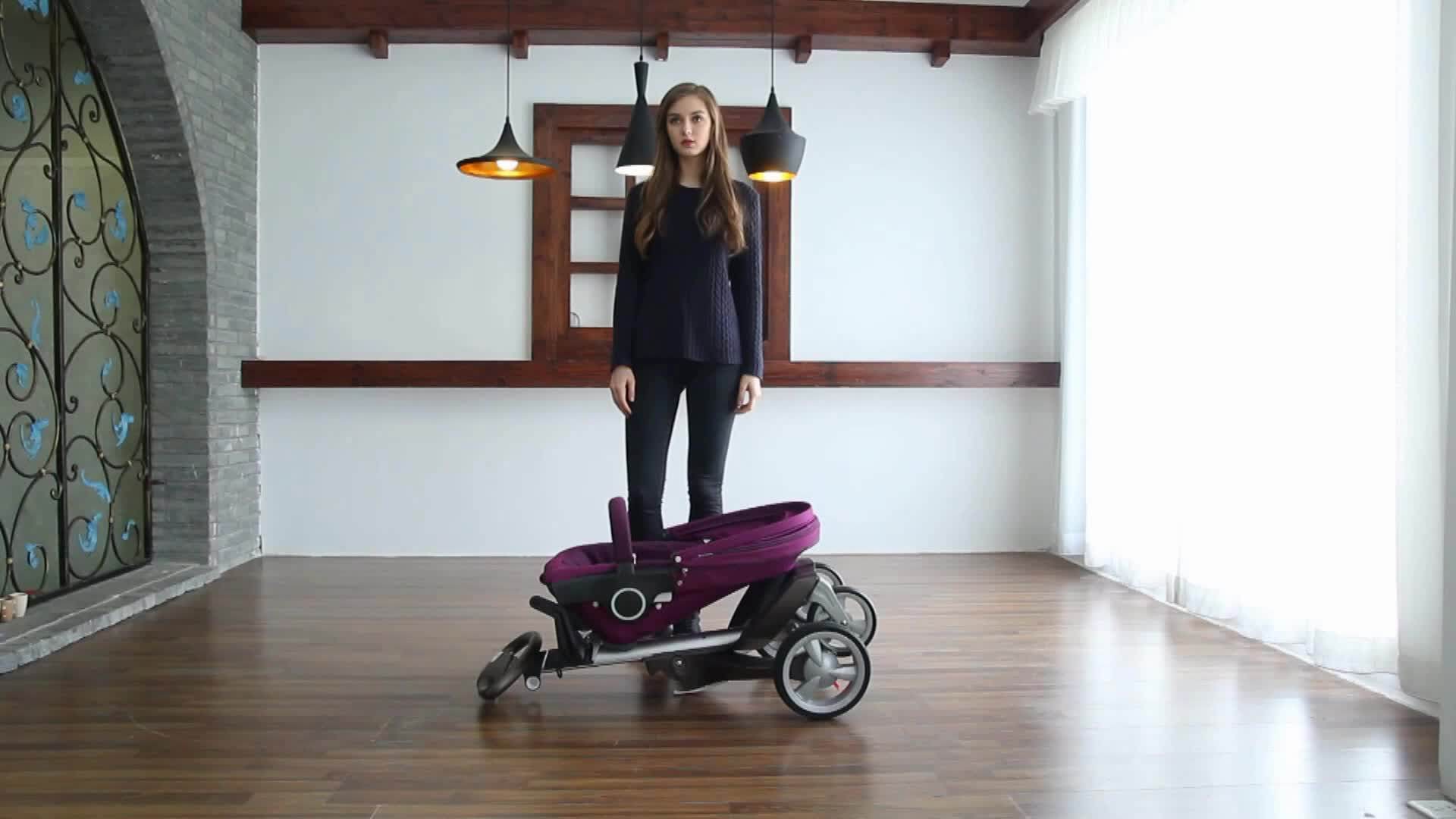 Aluminium Stock Baby Stroller 3 In 1 Baby Buggy Electric Luxury