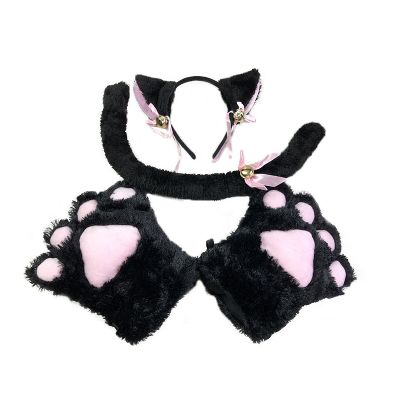 漫展风尾巴道具爪子表演猫耳朵
