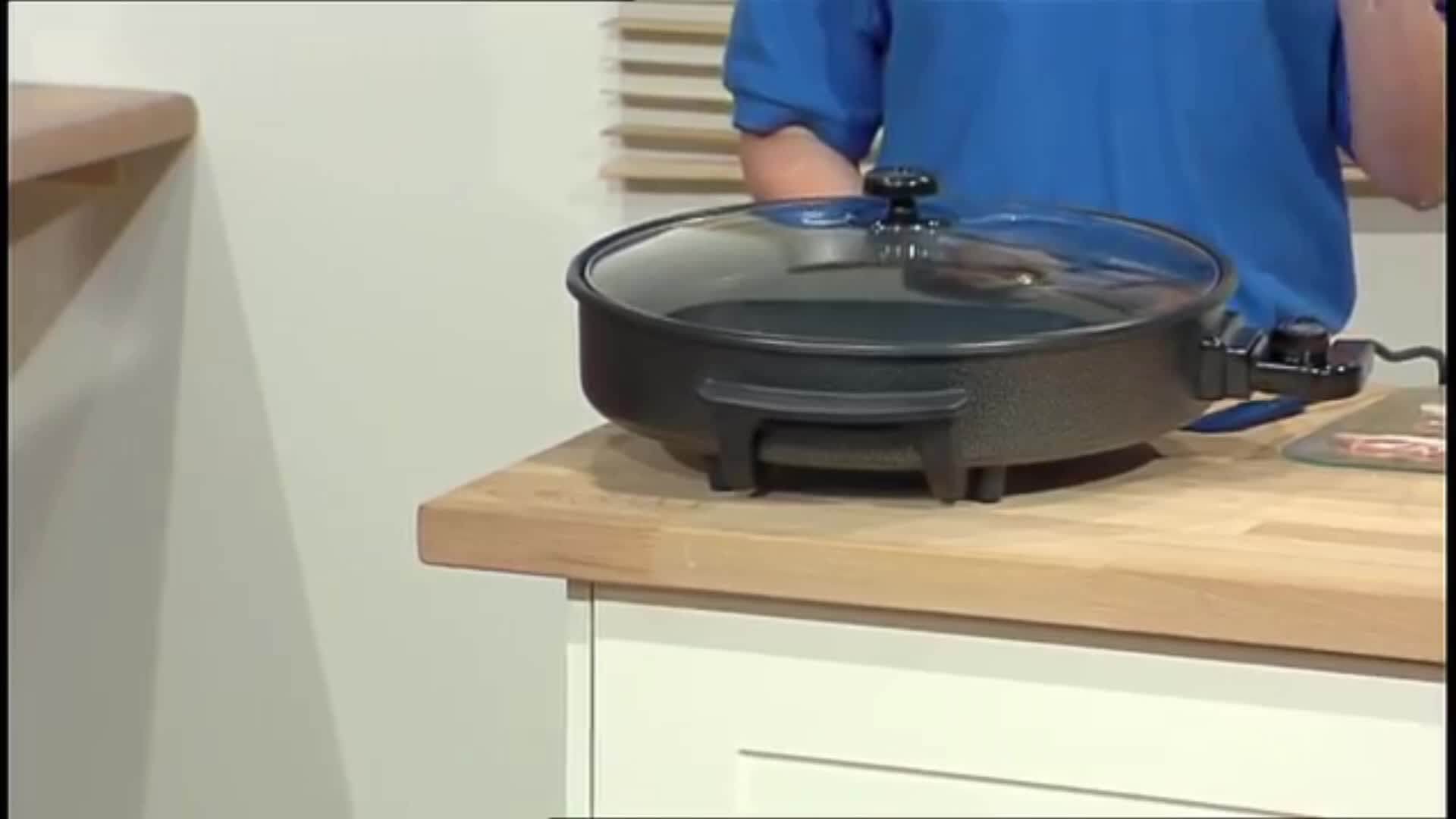 Nonstick Coating Round Electric Hot Pan Deep Fryer Party Pan Buy