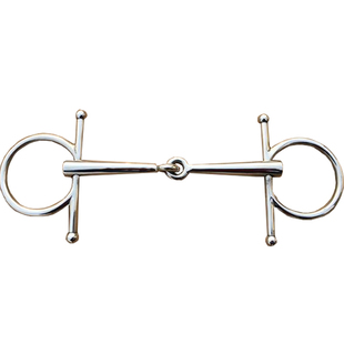 不锈钢马衔 马术用品马嚼子 蒙古马口衔铁15cm